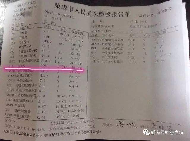 案例分享：原始点调理血小板减少症的案例