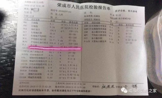 案例分享：原始点调理血小板减少症的案例