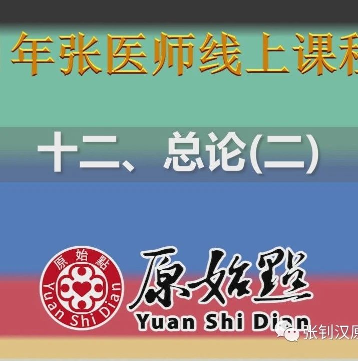 2021张医师原始点线上课程系列——十二、总论二-原始点全球同学网