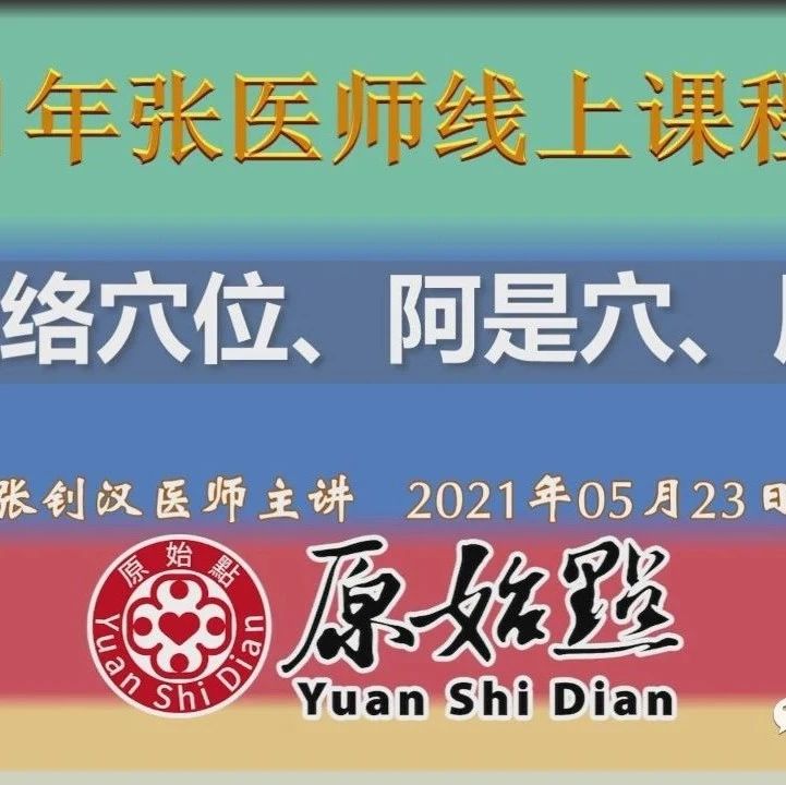 九、经络穴位、阿是穴、原始点（2021年05月23日）-原始点全球同学网