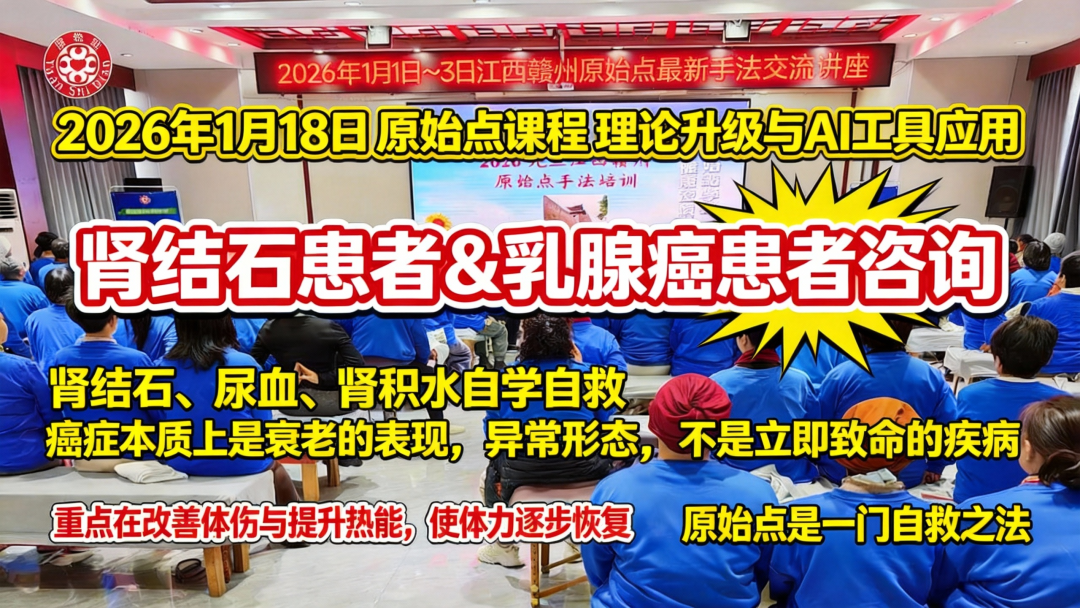 2026年1月18日 原始点课程 理论升级与AI工具应用**肾结石患者&乳腺癌患者咨询-原始点全球同学网