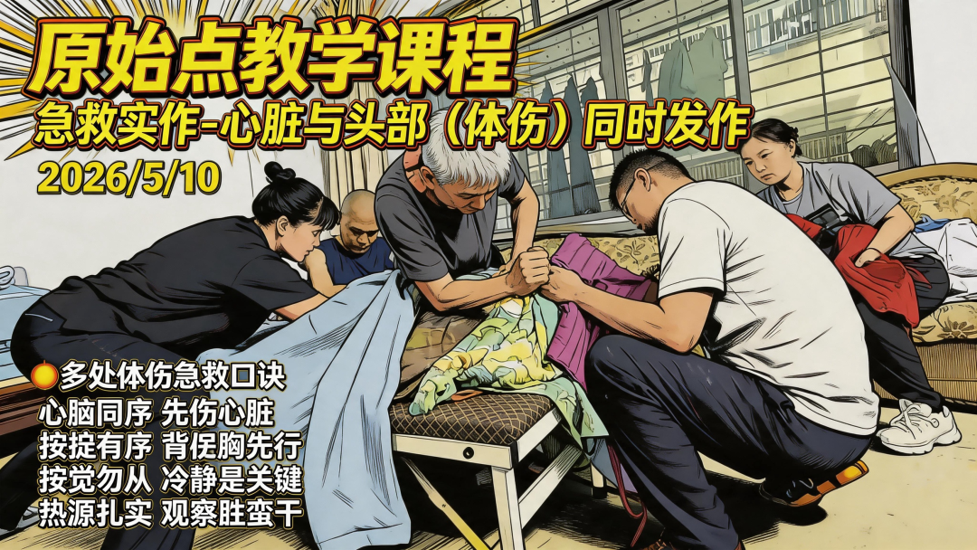 2026/5/10 原始点教学实做课程 主题: 心脏头部同时发作急救-原始点全球同学网