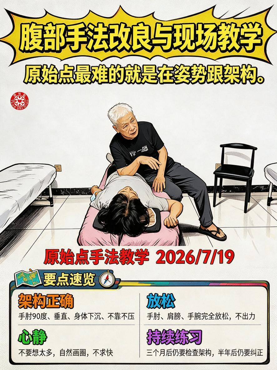 原始点课程2026/7/19 腹部手法改良与现场教学-原始点全球同学网